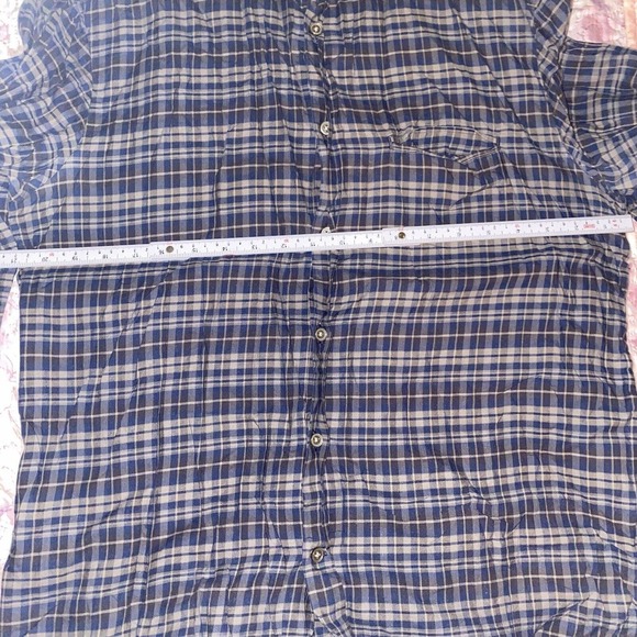 John Varvatos USA Shirt Mens Size Large plaid check‎ Button up - Picture 8 of 10